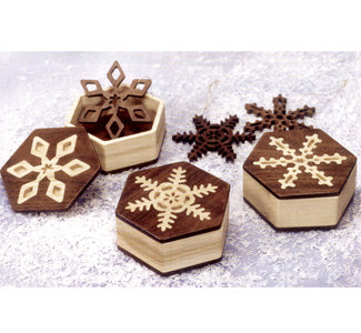 Snowflake Mini Boxes & Ornaments Project Patterns - The Winfield Collection