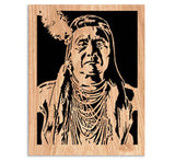 Chief Joseph Scrolled Art Pattern