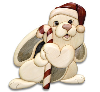 Intarsienmuster für Weihnachtshasen