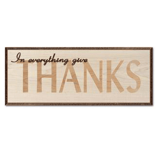 THANKS Inlay Wall D&eacute;cor Project Pattern