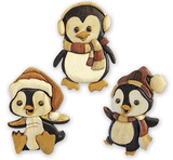Penguin Ornament Collection Intarsia Design Patterns