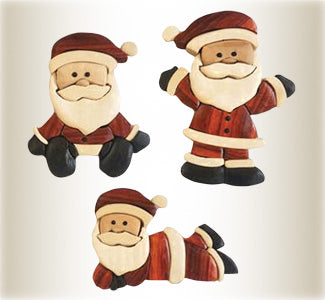 Santa Ornament Intarsia Designs - The Winfield Collection