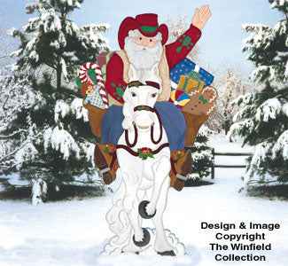 Cowboy Santa Woodcraft Pattern
