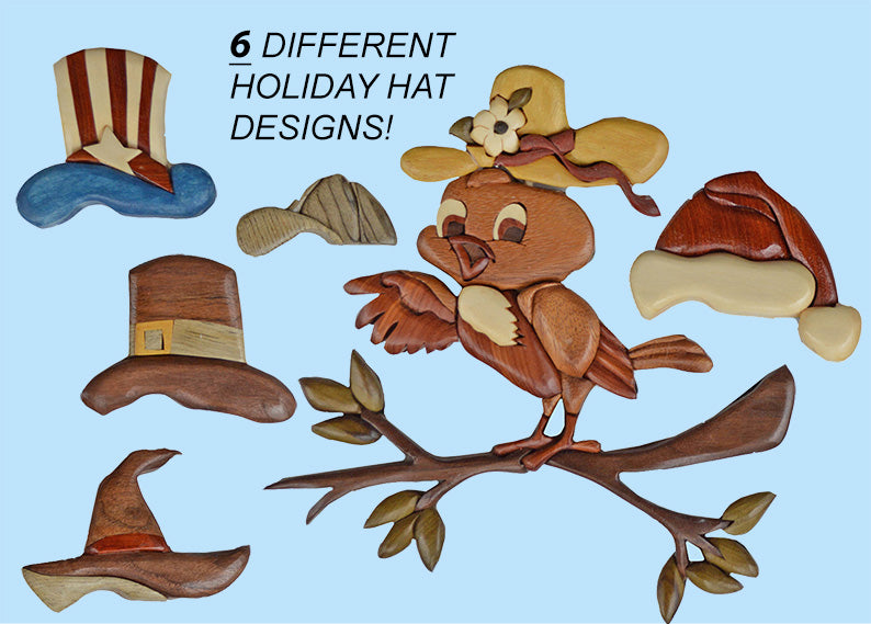 Holiday Bird Intarsia Design Patterns