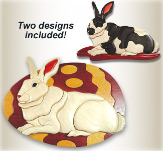 Rabbit With Egg Intarsia