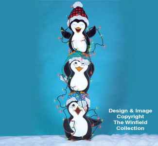 Tangled Penguins Woodcraft Pattern