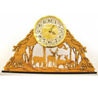 Deer in the Run Mantel Clock Project Pattern - The Winfield Collection