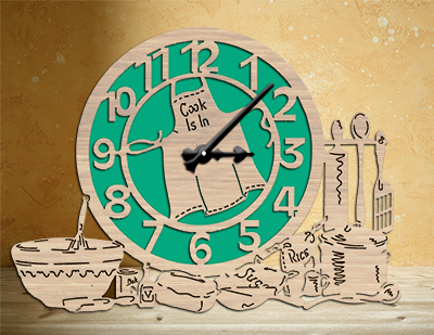 "Cook Is In" Clock Project Pattern - The Winfield Collection