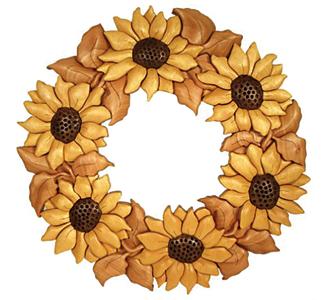 Sunflower Wreath Project Pattern - The Winfield Collection