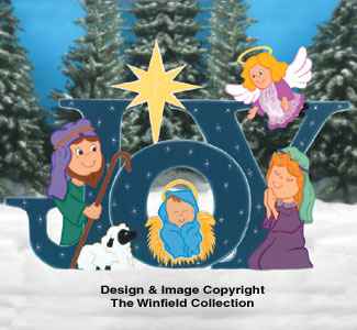 Holzbastelmuster „Joy Nativity“
