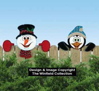 Arctic Fence Peekers Wood Pattern