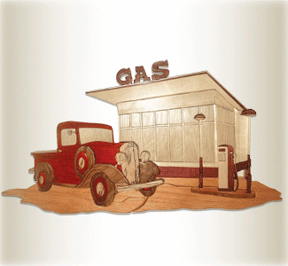 1935 Chevy Truck & Station