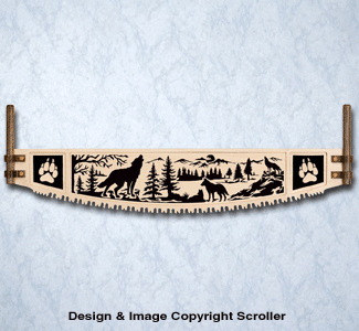 Wolf Crosscut Saw Wall Art Pattern - The Winfield Collection