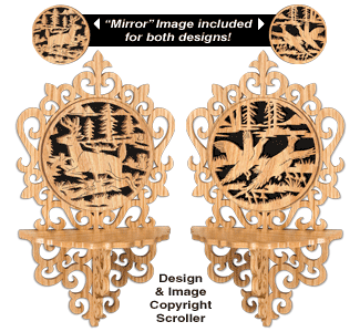 Mirror Image Wildlife Shelf Set #2 Patterns - The Winfield Collection