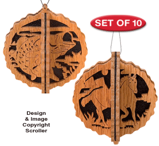 Designmuster für geschlitzte Wildtierornamente