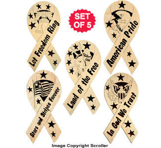 Wooden Ribbon Designs Pattern Set #3 - The Winfield Collection