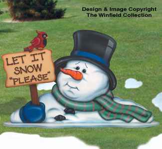 Let It Snow Please!!    Woodcraft Pattern