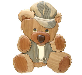 Biker Bear Intarsia Pattern