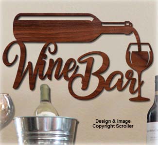 Home "Wine Bar" Wall Art Design Pattern - The Winfield Collection