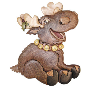 Merry ChristMOOSE Intarsia Design Pattern