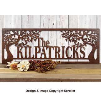 Family Name Wall Art Pattern