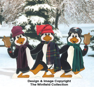 Penguin Kickline Woodcrafting Pattern