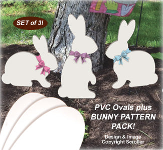 PVC Plastic Oval & Bunny Pattern Pack - The Winfield Collection