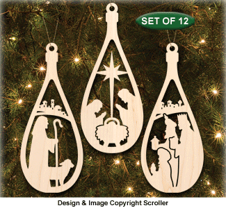 Holiday Ornament Pattern Set #10
