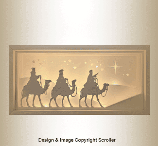 Lighted Three Kings Display