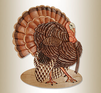 Wild Turkey Mount Intarsia