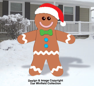 GIGANTIC Gingerbread Man Woodcraft Pattern - The Winfield Collection