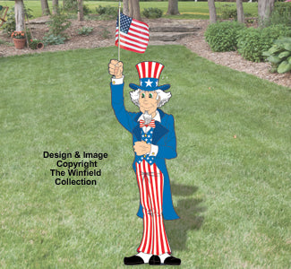 Waving Uncle Sam Color Poster