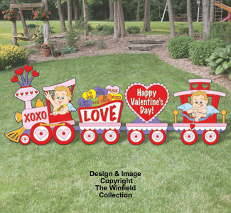 Valentines Train Color Poster