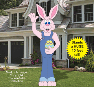 GIGANTIC Easter Bunny Premium Woodcraft Pattern