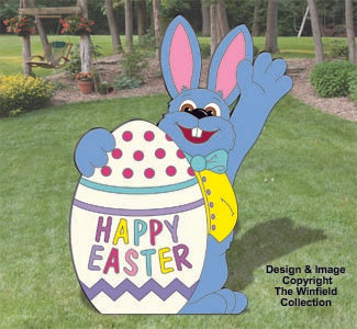 Waving Bunny Color Poster