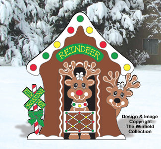 Lebkuchen-Rentierstall Poster