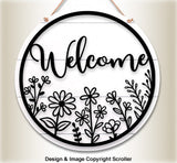 Welcome Door Sign Pattern  - Downloadable