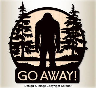 Customizable Bigfoot Wall Sign Pattern - The Winfield Collection