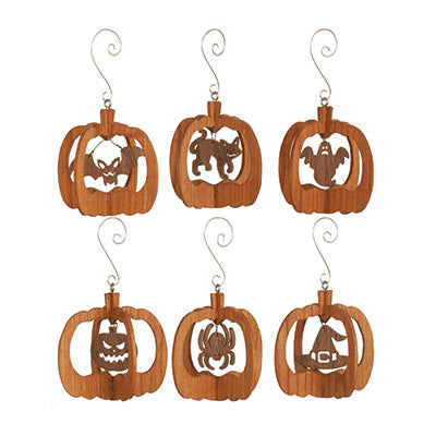 Slotted Pumpkin Ornaments Pattern - Downloadable