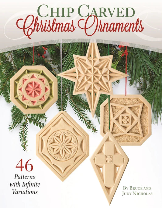 CHIP CARVED CHRISTMAS ORNAMENTS