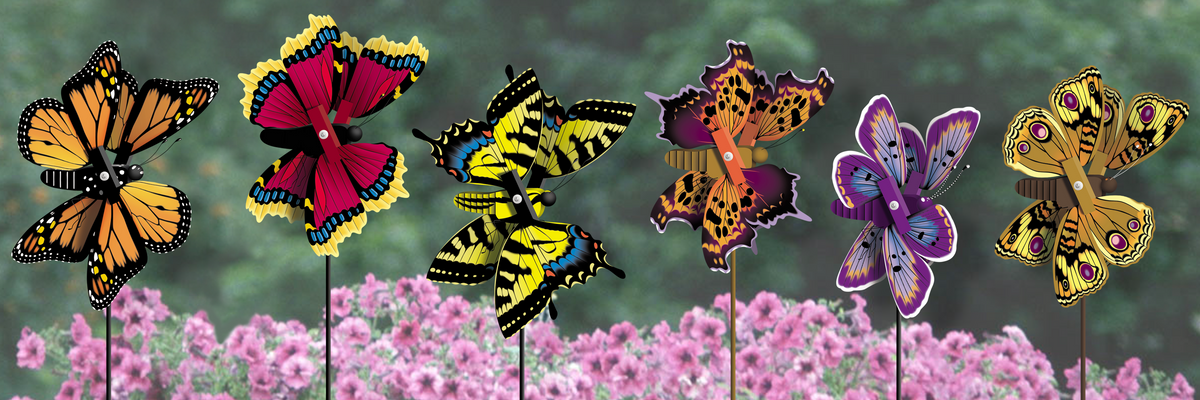 Beautiful Butterfly Whirligigs