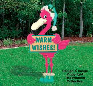 Warme Wünsche Flamingo Holzhandwerk Muster