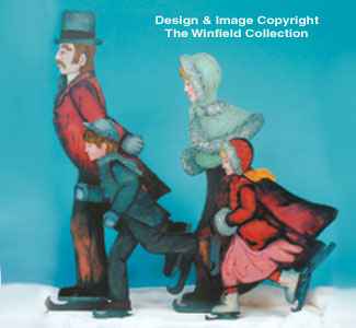 Skating Family Woodcraft Pattern