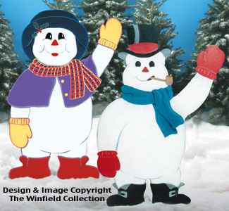 Snow Couple Woodcrafting Pattern