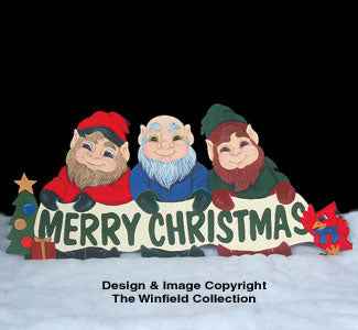 Holiday Greeting Woodcrafting Pattern(F)