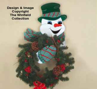 Snowman Wreath Holder Wood Pattern
