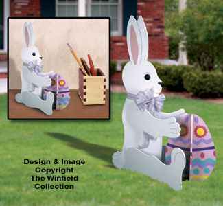 Medium & Small Rabbits Woodcraft Pattern