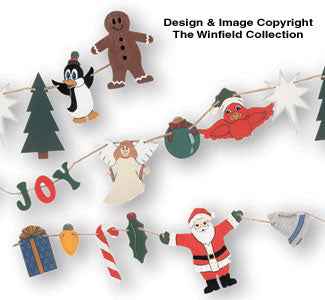 Christmas Garland Woodcraft Pattern(F)