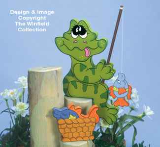 Frog Fly Fisher Woodcrafting Pattern