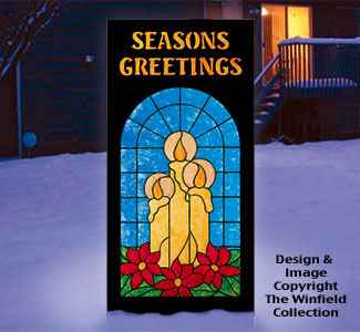 Painted Glass Yard Card Project